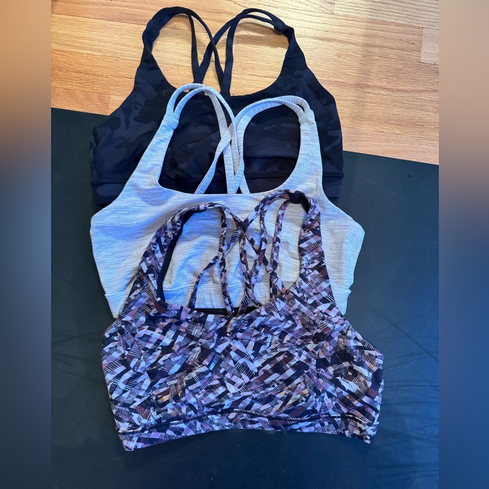 lululemon sports bras size 8